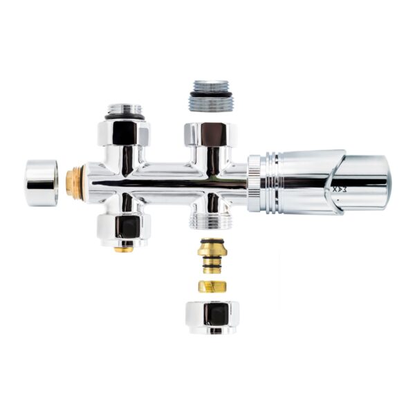 ROBINET THERMOSTATIQUE RADIATEUR SOL CHROME 1/2MX16/2 M30