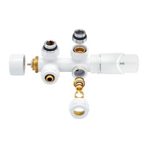 KIT DE RACCORDEMENT CENTRAL ÉQUERRE BLANC M30X16/2