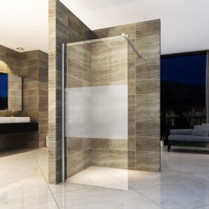 ALONI PAROI DE DOUCHE BANDE CENTRALE DEMI-MAT 8MM (120X200CM)