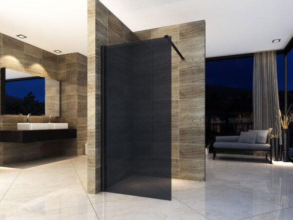 ALONI PAROI DE DOUCHE EN VERRE FUMÉ 8MM