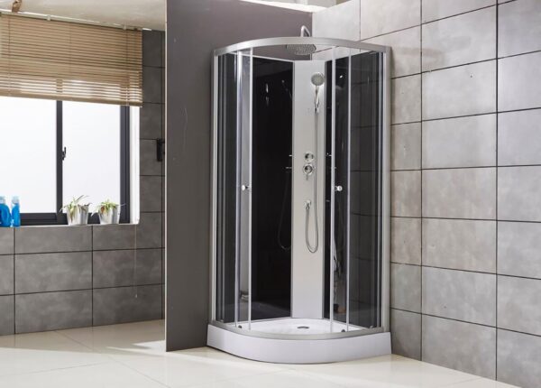 ALONI CABINE DE DOUCHE QUART-ROND 90X90CM complète