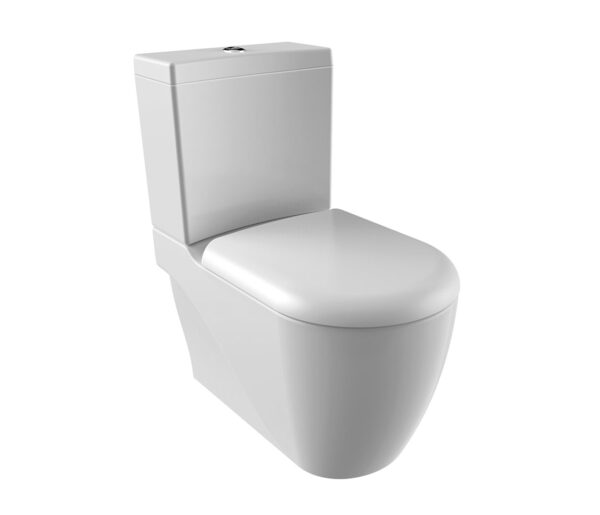 MILANO XXL CUVETTE WC À POSER, AVEC OU SANS HYGIÈNE (BIDET), SORTIE MUR/VERTICALE
