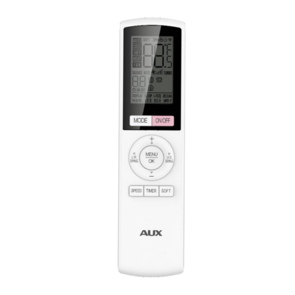 AUX SINGLE SPLIT CLIMATISEUR - UNITÉ EXTÉRIEURE ET INTÉRIEURE - PACK COMPLET - REFROIDISSEMENT ET CHAUFFAGE - WIFI - 18000 BTU - 5,1KW - R32 - BLANC MAT – Image 2