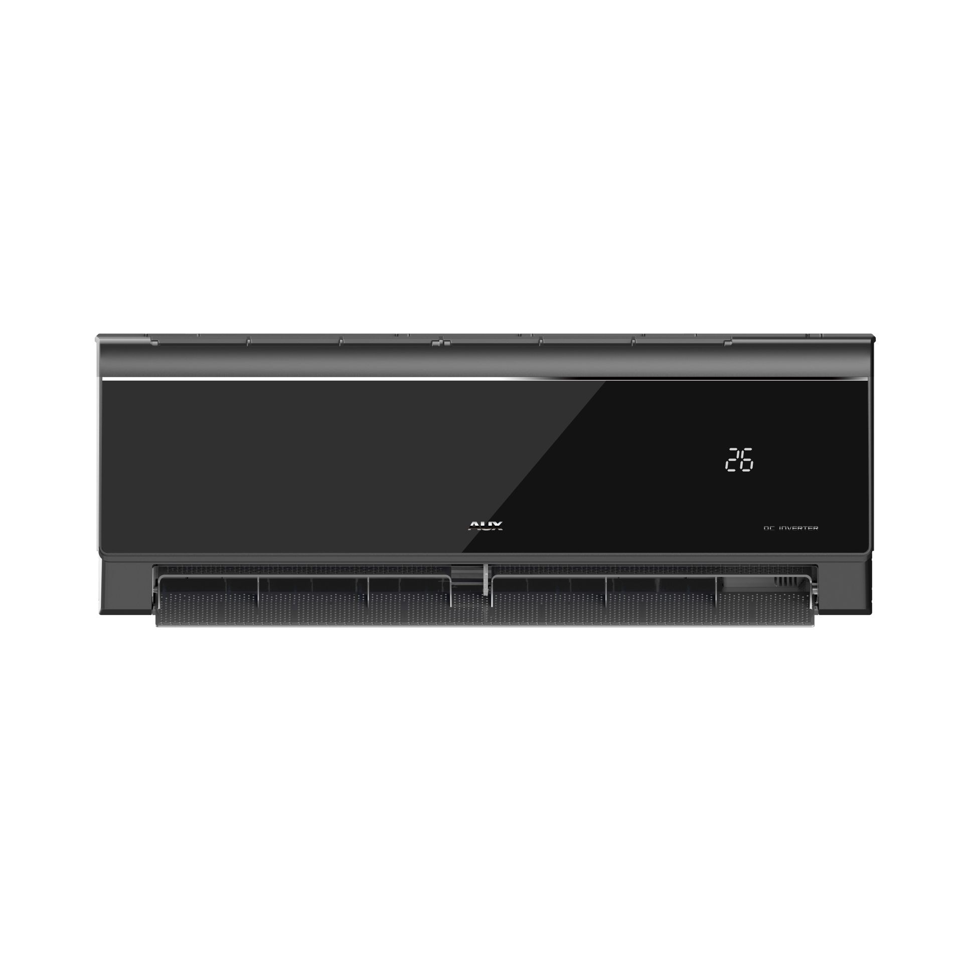 AUX SINGLE SPLIT CLIMATISEUR - UNITÉ EXTÉRIEURE ET INTÉRIEURE - PACK COMPLET - REFROIDISSEMENT ET CHAUFFAGE - WIFI - 12000 BTU - 3,5KW - R32 - NOIR BRILLANT – Image 2
