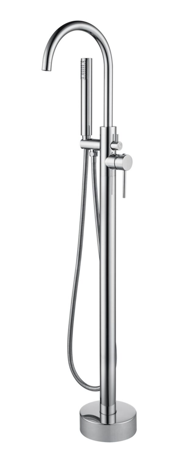 ALONI ROBINET DE BAIN SUR PIED AVEC DOUCHETTE - CHROME