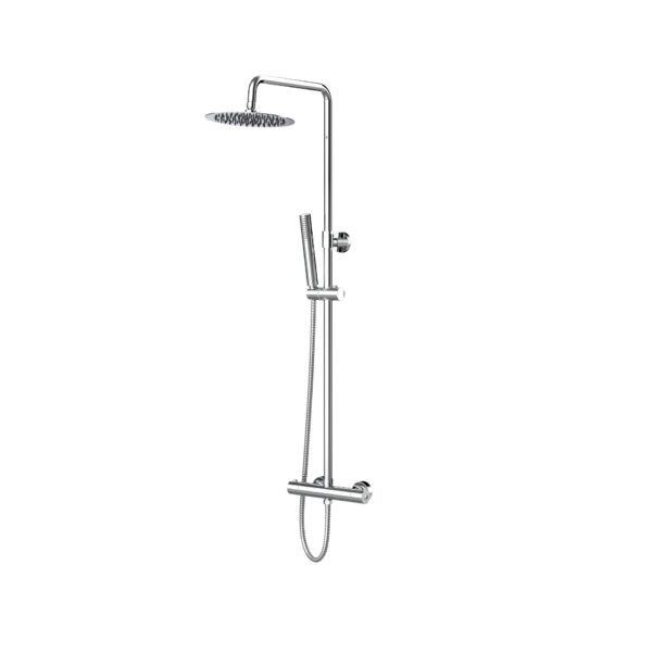 ALONI RONDO ENSEMBLE DE DOUCHE PLUIE – THERMOSTATIQUE – MONTAGE APPARENT – BELGAQUA – CHROME