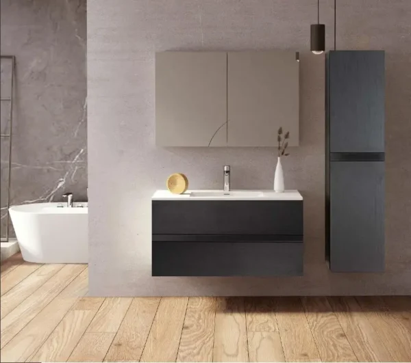 Meuble de bain Kappa Black 600