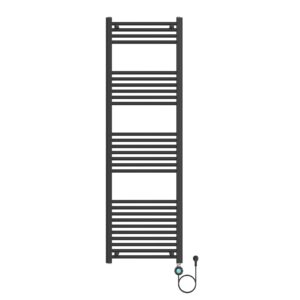 RADIATEUR SÈCHE-SERVIETTES EN ÉLECTRIQUE 220V NOIR MAT 1600X500 - 700W
